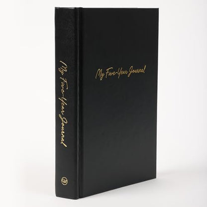 Hard Cover 5 Year Journal | The Easiest to Use Five Year Journal | Quick and Easy Five Year Daily Journal System | 6x8.25 Inch Size (Rich Black) - color: Rich Black