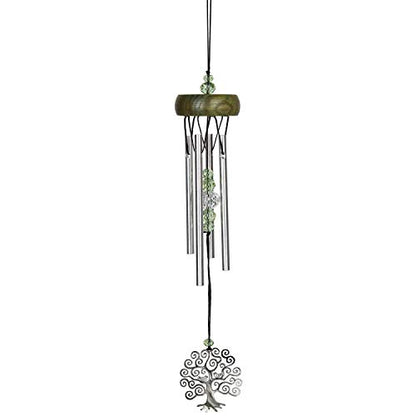Woodstock Chimes Signature Collection, Fantasy, Tree of Life 10'' Décor Designs - Small Chimes Wind Chimes for Outdoor, Patio, Home or Garden Décor (WCFTL)