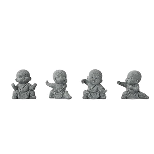 Buddha Statue, Mini Buddhist Monk, Kung Fu Monk, Zen Garden Decoration, Meditation, Home Aquarium Decoration(A7)