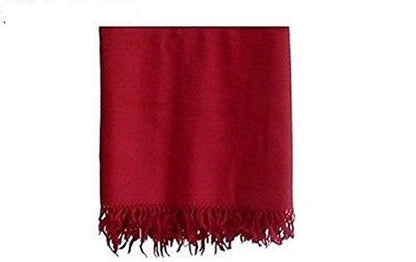 Wool Meditation Shawl Tibet Monks Burgundy Red 100% from Tibet Yoga Meditation
