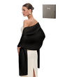 PULI Women's Pashmina Shawl Wraps for Evening Dress Large Scarf Blanket Long Wedding Bridal Winter Warm Shoulder Wrap - color: Gift Box Black