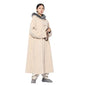 DGXIN Unisex Meditation Windbreaker Monk Cloak - color: Beige, size: 115cm