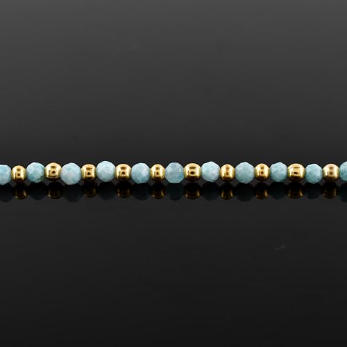 InfinityGemsArt Bracelets For Women Birthstone Jewelry Micro Beads Beaded Stone Bolo Single Slider Crystals Gemstones 14K Gold Plated Adjustable Chain, best Gifts For Her.