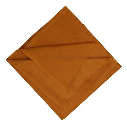 Handmade Wool Meditation Shawl Yoga Prayer Shawl For Spiritual Healing Practice Wrap Blanket for Men &Women - color: Marigold