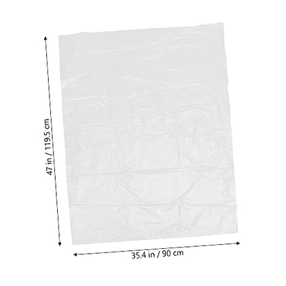 Alipis 5pcs Extra Large Clear Plastic Storage Bags Heavy Duty Versatile Bedding Cloth Bags for Comforter Pillows Quilts Luggage and Household Storage Tear Resistant Organizer Pouches for