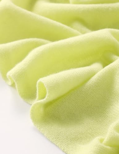 Soft Cashmere Blend Wrap Chic Scarf Stole for Women Wayfarer Travel Extra Large 87"x28" - color: Green Apple