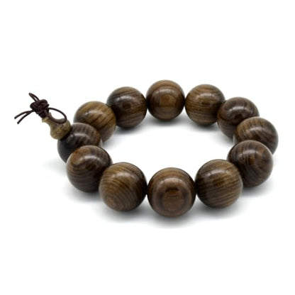 Zen Dear Unisex Burried Ebony Prayer Beads Buddha Buddhist Prayer Beads Meditation Mala Necklace Bracelet - style: 20mm 12 Beads