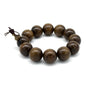 Zen Dear Unisex Burried Ebony Prayer Beads Buddha Buddhist Prayer Beads Meditation Mala Necklace Bracelet - style: 20mm 12 Beads