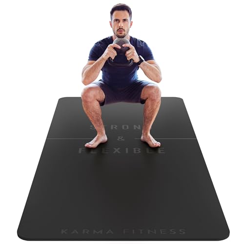 Large Exercise Mat – Extra Thick 10mm Workout Mat (72"x32") – Non-Slip TPE Yoga Mat for Women & Men – Pilates, HIIT, Fitness & Home Gym Mat – Includes Free Carry Bag - color: Black - Engraved
