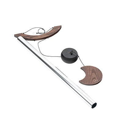 Moon Meditation Chime for Relaxing Sound Healing, 2-YEAR WARRANTY - color: Silver, size: Large, style: Single
