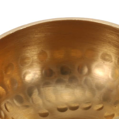PRETYZOOM Authentic Nepal Hand-hammered Singing Bowl 8cm with Wooden Striker – Meditation Sound Bowl for Beginners Yoga Mindfulness and Relaxation Healing