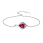 PELOVNY Celtic Knot Bracelet for Women 925 Sterling Silver Infinity Gemstone/Birthstone Bracelets Birthday Christmas Jewelry Gifts for Mom Daughter Wife - color: 02-Filigree-July Birthstone