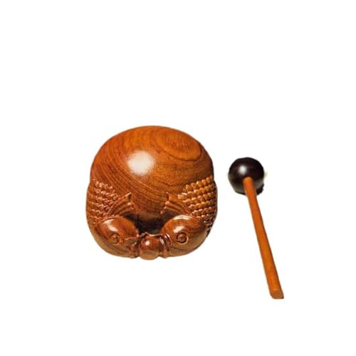 Muyu Zen Buddhist Small Tree Decoration Sandalwood Handmade Wood Carving Decoration Boxwood Vintage Decor Decor Living Room Bedroom Office Home Phone Water Sculpture (12cm, B) - color: B, size: 12cm