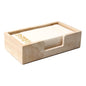 Guest Towel Holder Natural Travertine Bathroom Napkin Holder Luxe Stone Napkin Holder for Bathroom,Stylish Guest Towel Holder Tray for Bathroom Vanity Toilet Dining Table, Beige - size: 9.5 x 5.4 Inch