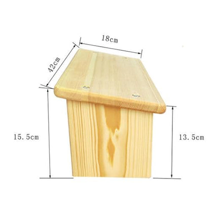 Wooden Kneeling Bench for Meditation and Prayer - size: 42x18x15.5cm