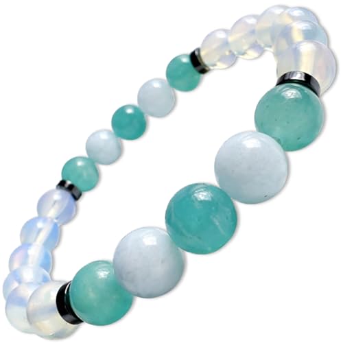 TEJO Natural Stone Bracelet for Women - size: 6.5 inches, style: Aquamarine Natural Stone Bracelet – for Women
