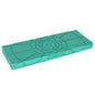 Teak Meditation Bench - Meditation Seat - Meditation Stool - Kneeling Meditation Chair - Portable Folding Meditation Bench - Seiza Yoga Meditation Bench - Prayer Bench (Teal Green Foam Pad) - color: Teal Green Foam Pad