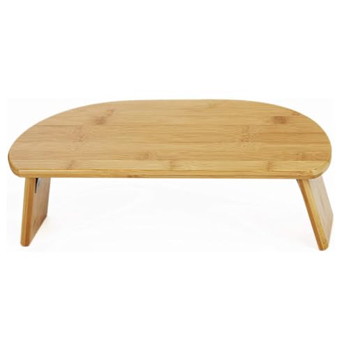 Folding Meditation Bench, Foldable Bamboo Yoga Kneeling Stool, Ergonomic Meditation Chair for Sitting on Floor