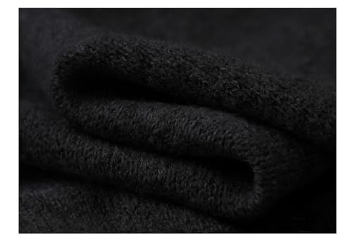 Women's Pashmina Shawls Wraps Soft Knitted Poncho Cardigan Cape Cashmere Feel Shoulder Top Sweater Triangle Scarf - color: Black