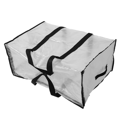 FRCOLOR Extra Large Quilt Storage Bag for Bedding Clothes Comforters Breathable Convenient Mesh Handles for Easy Access
