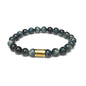 Morchic 8mm Genuine Gemstone Stretch Bracelet for Women Men Unisex, Natural Energy Crystal Stone Beads, Classic Simple Design Cuff Birthday Gift 7.5 Inch - color: Blue Tiger Eye Pro