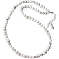 Simple Crystals and Stones Beaded Necklace Protection Balance Meditation Long Necklaces for Women and Men Amulet Jewelry - style: Howlite