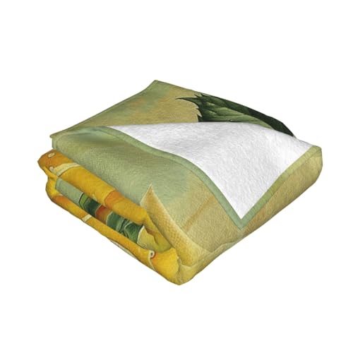 Flannel Throw Blanket 50x40 Inch, Yellow Rose Prints Anti-Pilling Warm Fuzzy Blankets for Bed Sofa Couch Travel - color: Yellow Rose, size: 50x40 Inch
