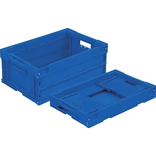 Trusco TR-S30DB α Folding Container, 9.8 gal (30 L), Dark Blue, Storage Case Storage Box - color: blue (dark), size: 30L, style: No lid