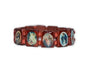 Nature's Enlightenment Light Brown Wooden Picture Bead Bracelet-