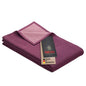IBENA Reversible Organic Cotton Jacquard Woven Low Pile Velour Throw Blanket Stockholm- Rose Cottage