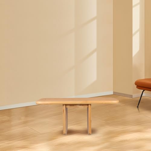 Portable Meditation Bench Stool with Cushion, Wooden Yoga Seat for Prayer and Mindfulness, Compact Lightweight Stool for Comfortable Posture Support