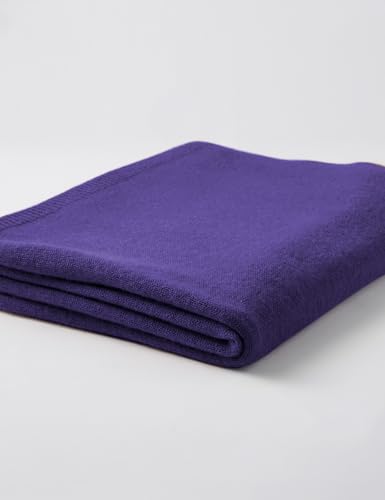 Soft Cashmere Blend Wrap Chic Scarf Stole for Women Wayfarer Travel Extra Large 87"x28" - color: Dark Purple