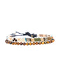 Made by Nami 2 Pcs Boho Surfer Bracelets for Men and Women Waterproof and Adjustable Beach Bracelets for Men and Women Set of 2 Beaded & Braided - color: Tiger-Eyes & Safari