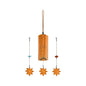 Cosmic Bamboo Chimes For Calming Meditation, ASMR, Sound Healing Therapy, and Yoga - size: Single, style: Aurora