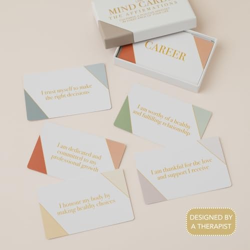 Affirmation Cards for Self-Love & Positive Growth Mindset | 50 Daily Manifest Affirmations for Confidence, Career, Health, Relationships & Gratitude - color: Affirmation Cards