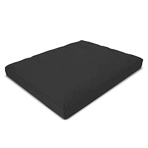 Zabuton Meditation Cushion for Workout - Supportive Yoga Floor Seat Cushion for Comfort & Posture Support - Natural Washable Cotton Fill kneeling Pad - Made in USA - Premium 32x26x3, Black - color: Black, size: Premium 32x26x3