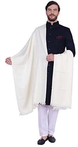 Large Prayer Shawl Pure Wool Wrap India Clothing Gift for Men & Women