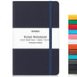 Huhuhero Lined Notebook Journal, 120Gsm Premium Thick Paper with Hardcover Faux Leather Notebook for Work School Note Taking, Office College Supplies 5.25"×8.25"(1, Navy Blue) - color: Navy Blue