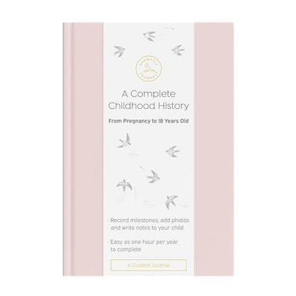 Promptly Journals, A Complete Childhood History: From Pregnancy to 18 Years Old (Powdered Lilac, Purple, Leatherette) | Baby Book and Pregnancy Journal | Baby Memory Book - color: Powdered Lilac