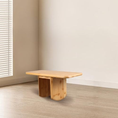 Meditation Bench Stool for Prayer and Yoga, Portable Ergonomic Wooden Sitting Bench with Comfortable Support for Adults, Compact Seat for Meditation and Zen Practice