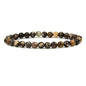 Angelstones Handmade Natural Healing Gemstone 6mm Round Beads Stretch Crystal Bracelet 7 Inch Unisex - color: African Pink Agate