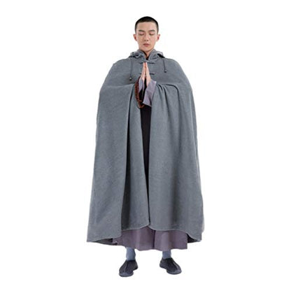 Unisex Men Women Thickened Velveteen Meditation Cloak
