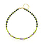 Crystal Pendant Necklaces Healing love Women's Men's choker Obsidian Tiger eye White Crystal Black Gold waterproof dainty Charm stackable statement Cute Stone necklace Unisex - style: Olivine