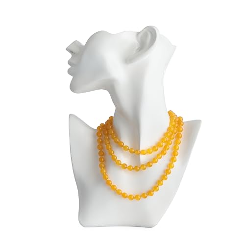 Natural Yellow Citrine Semi Precious Gemstone 108 Beads Japa Mala Prayer Necklace Wrist Mala Bracelet For Yoga Meditation Energy Balancing