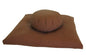 Buckwheat Zafu and Zabuton Meditation Cushion Set (2pc) - color: Cinnamon