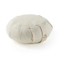Myga Zafu Yoga Meditation Cushion with Washable Cover - Floor Cushion Pillow with Natural Buckwheat Filling - Soft Round Cotton Design for Meditating or Pranayama Exercises - color: Cream