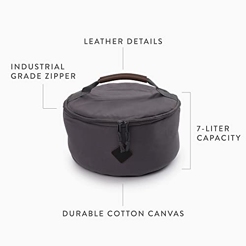 Barebones Padded Utility Storage Bag – 7L Durable Canvas Storage for Camping Gear, Lanterns, Tableware – Zipped Top, Padded Walls, Shoulder Strap, and Multiple Compartments for Travel or Outdoor Use