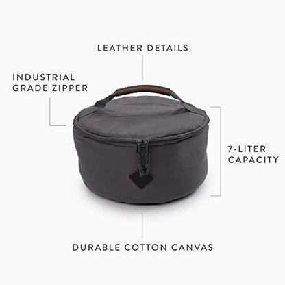 Barebones Padded Utility Storage Bag – 7L Durable Canvas Storage for Camping Gear, Lanterns, Tableware – Zipped Top, Padded Walls, Shoulder Strap, and Multiple Compartments for Travel or Outdoor Use