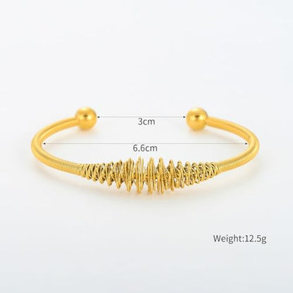 Handmade 925 Sterling Silver Bangle Bracelet Simple Silver/Gold Adjustable Cuff Bangles Durable Stainless Steel bracelet for Men &Women Daily Jewelry Gift for Anniversary Birthday Gift - color: Color 21