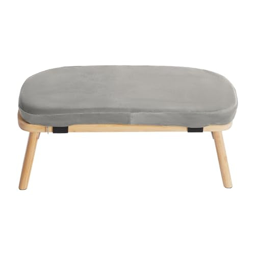 Meditation Bench, Foldable& Ergonomic Meditation Stool, Foldable Kneeling Meditation Bench, Seiza Bench Wooden Meditation Stool Chair Zen Lotus Yoga Stool Floor Sitting Prayer Bench Removable